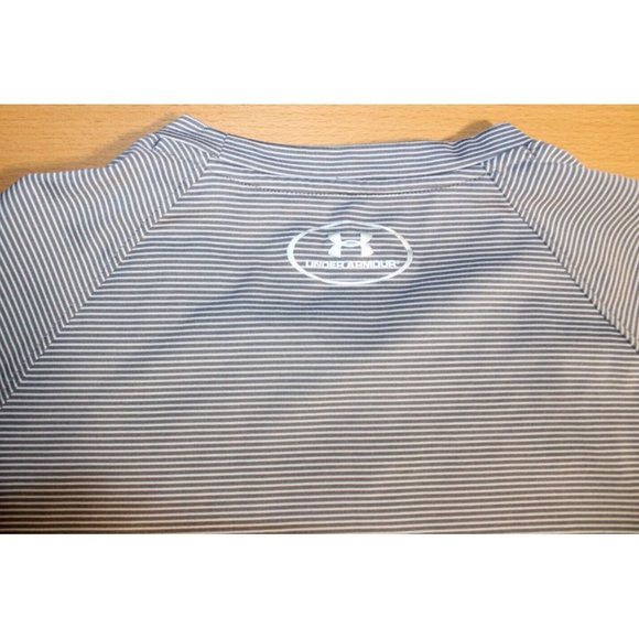 Mens Under Armour Stripe Tech Locker Wartburg Short Sleeve Shirt Large 1276222 - Picture 5 of 5